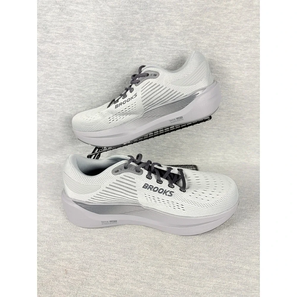Brooks Ghost Max 3 Running Sneakers 12 4E XW Gray Black Primer Ebony Comfort